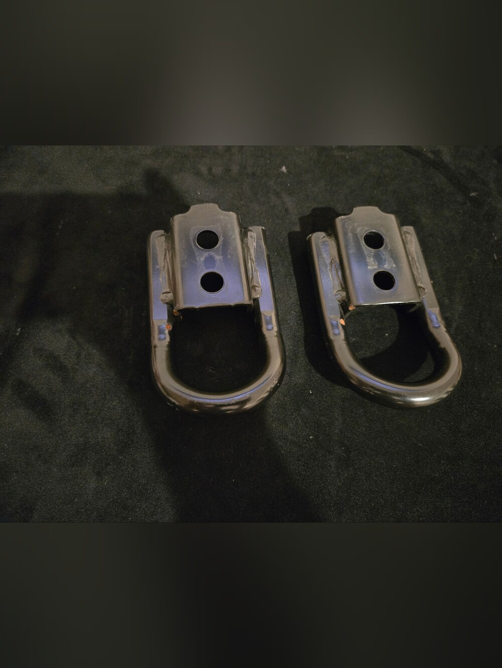 Black Heavy-Duty Front Tow Hooks From A 2025 Toyoata Tacoma - Set of 2